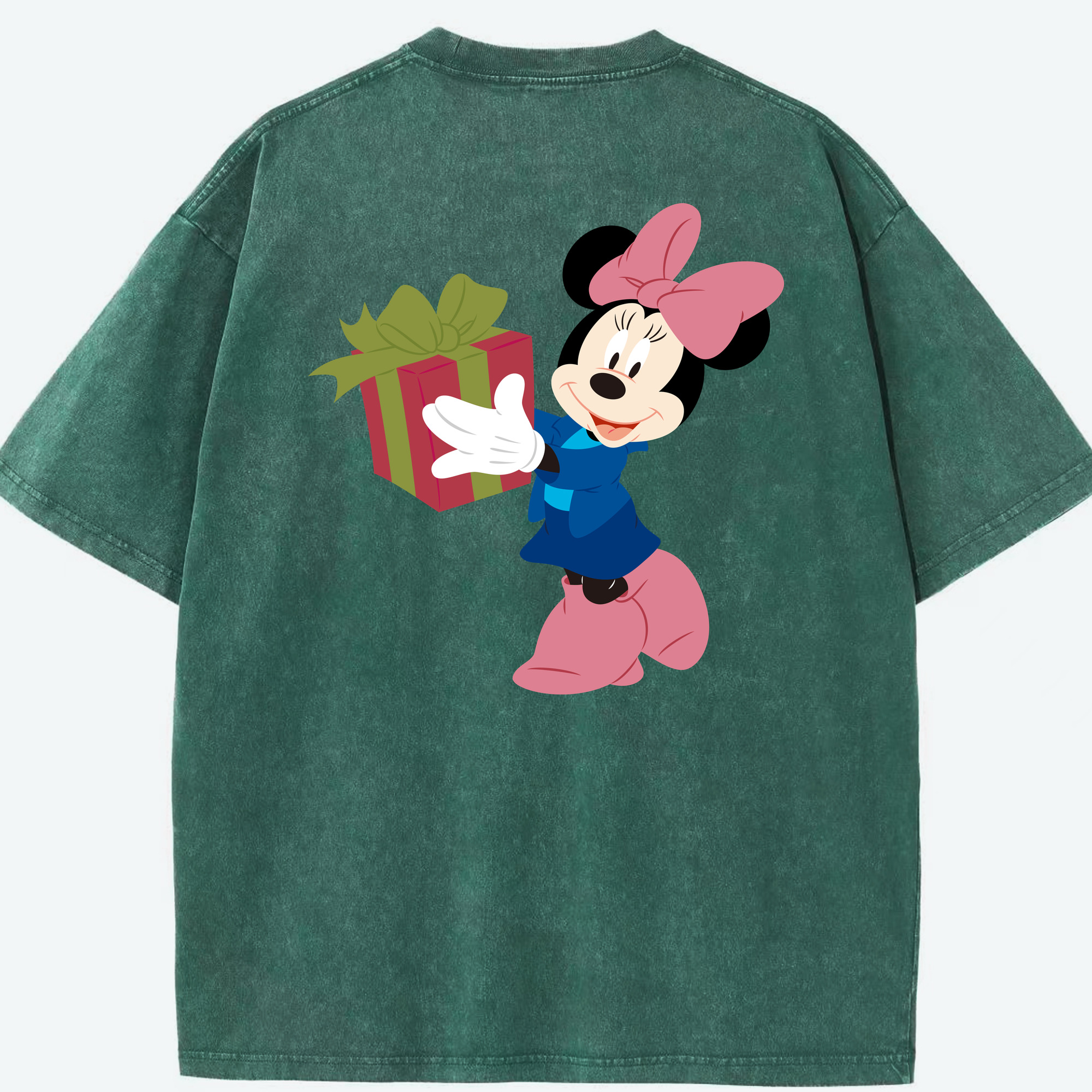 （画像用） ミッキーマウス Mickey Mouse 綿100% ヴィンテージ風 半袖Tシャツ（背面プリント）